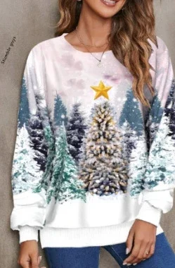 

Осень-зима женский осенне-зимний свитер повседневная мода в европейском и американском стиле теплая уютная толстовка с капюшоном с оленем Санта-Клауса вязаный топ