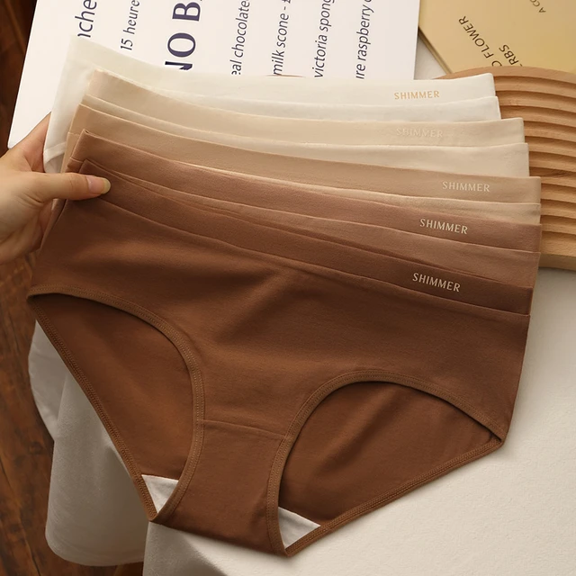 Culotte de dehors en Coton pour Femme Sous Vetement Solide Taille Moyenne Confortable Sexy Doux en Coton Sans Couture Lingerie Feminine AliExpress