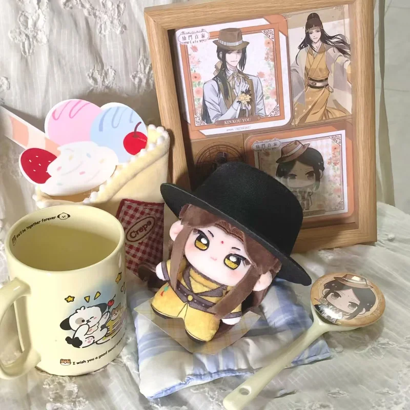 10 سنتيمتر Mdzs مطبوعة القطن دمية أنيمي الطرفية الذهبي ضوء ياو الأزرق شي تشن نو الجسم سمة دمية Pp القطن ملء المشجعين لعبة