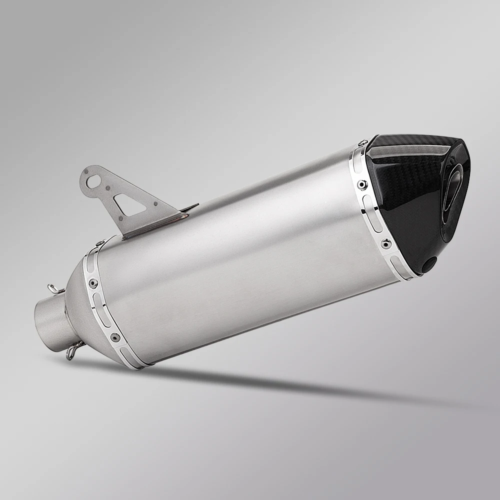 51mm Universal Motorcycle Exhaust Escape Pipe Muffler With Db Killer For Er6n Z900 Z800 F800gs S1000rr R6 Z400 R3 R25 MT07 QJ800