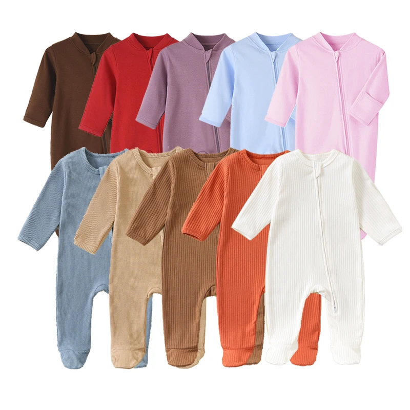 

Cotton Jumpsuits Buy More to Discount Newborn Baby Rompers Sleepsuits Jumpers One-pieces Sleeper Growing Long Sleeve Onesie Bebe