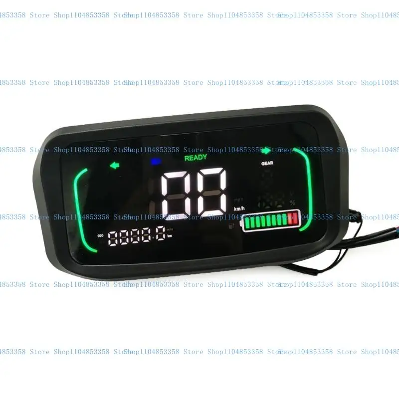 N7 Electric Bike Dashboard Supports 48V 60V 72V Featuring Clear LED Screen and Simple Designs Enhances Riding Experience