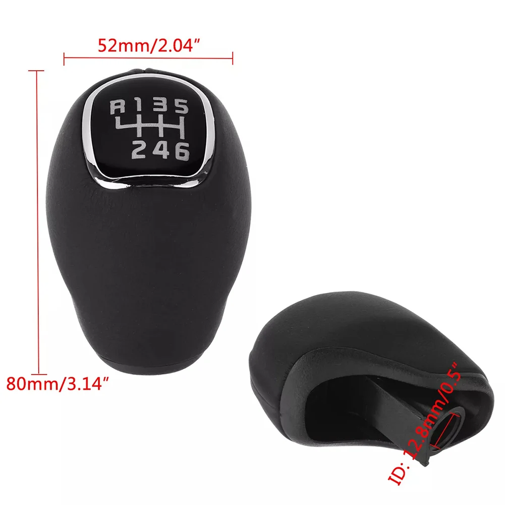 

Car Interior Upgrade Leather Gear Shift Knob Replacement Shift Knob 11*6*6cm Unique Design Better Grip Enhanced Comfort