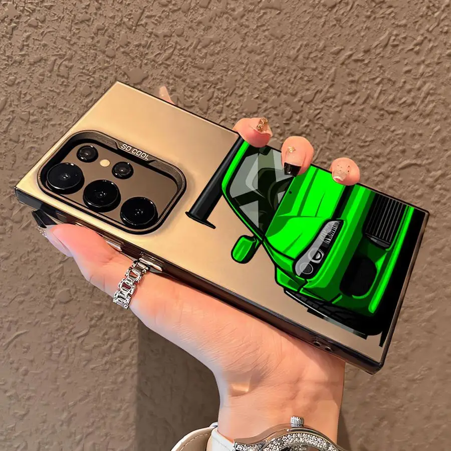 حافظة سيارة رائعة لهاتف سامسونج جالاكسي S24Ultra S21 نوت 20 Ultra S20 FE S23 S24 FE S22 Ultra S25Plus S25 غطاء ناعم #1