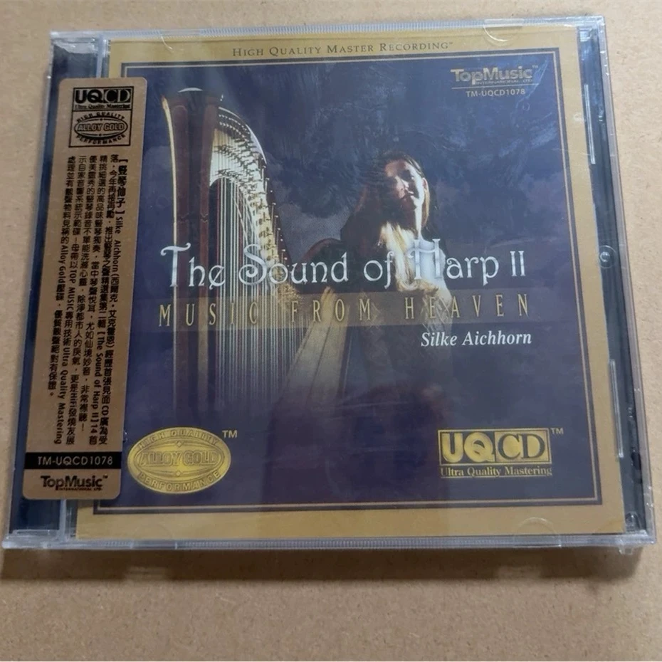 

Классический шелковый музыкальный компакт-диск Aichhorn The Sound of Harp Music From Heaven Альбом Музыкальная запись Косплей Walkman Car Soundtracks Box Подарки