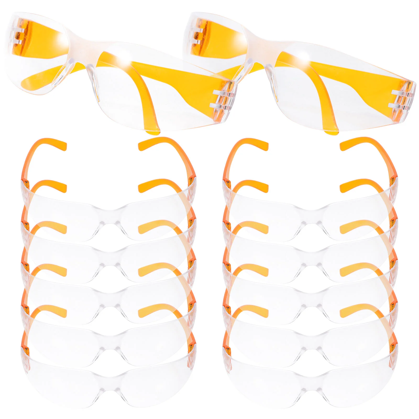 12 Pcs Children Safety Glasses Waterproof Eyeglasses Swimming Accessory Goggles Kids Anti-scratch