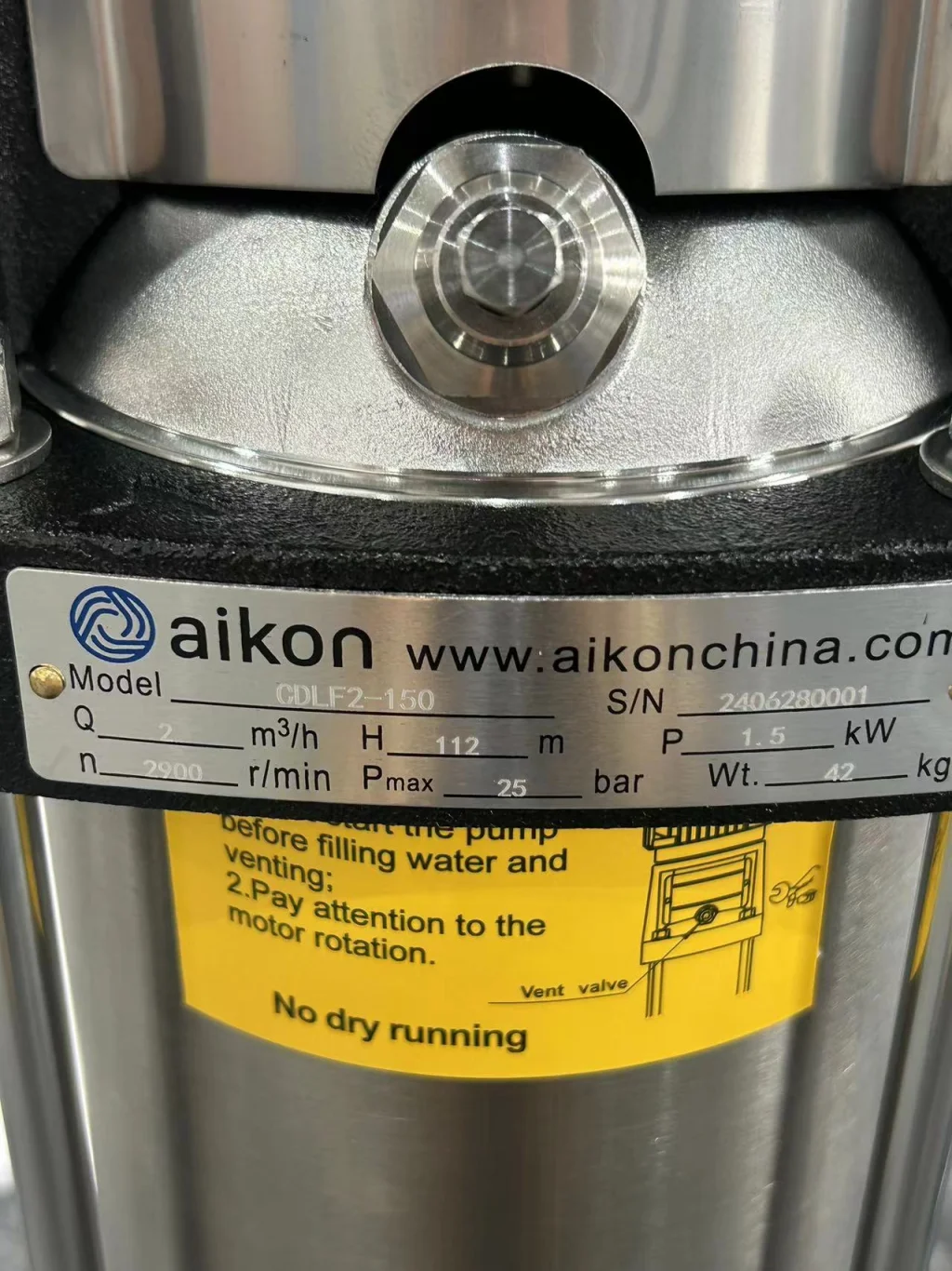 Stainless Steel Industrial Multi Stage  Centrifugal Alternator Water Pump Vertical Multistage Pump 220v