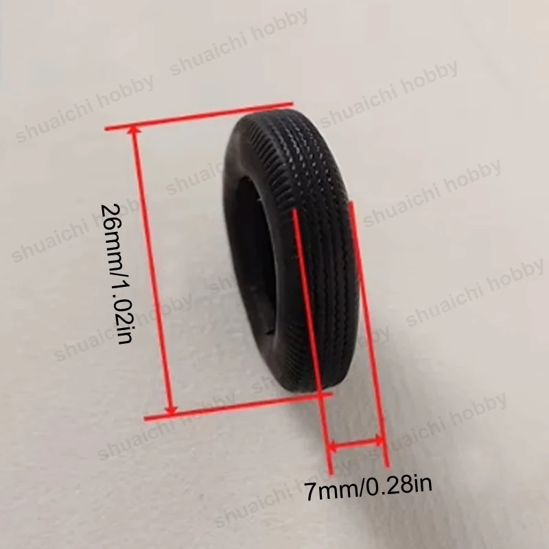 8 pçs diâmetro 26/33/34/57mm pneu de borracha para simulação navio barco anti-colisão fender decoração peças diy componentes de montagem de pneus