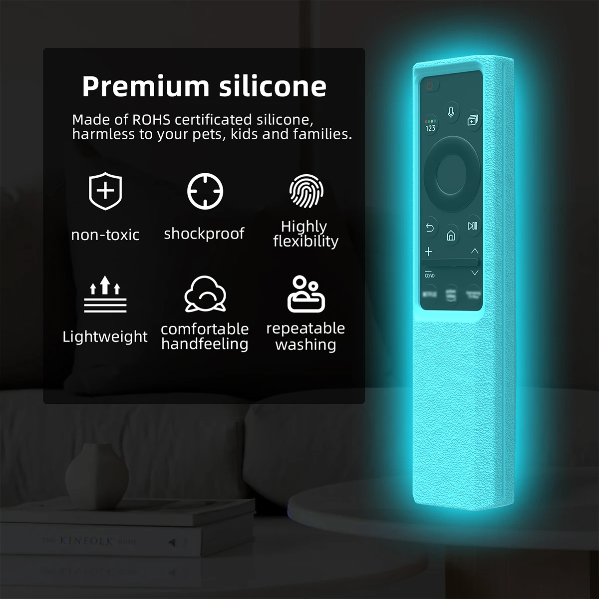 Cover per Samsung QLED Smart TV BN59-01364A custodia per telecomando intelligente a celle solari BN59-01365A AU8800 BN59-01311B BN59-01363C