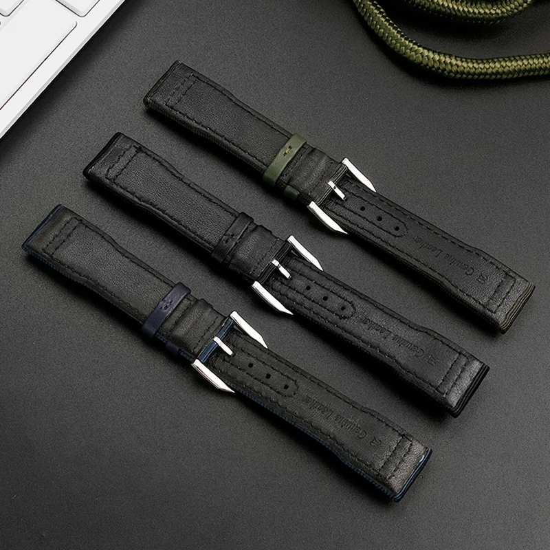 20mm 21mm22mm Nylon strap for IWC Pilot Mark 18 Spitfire fighter jet Portugal IW377714 IW327004 IW377709 IW388101 men watch band