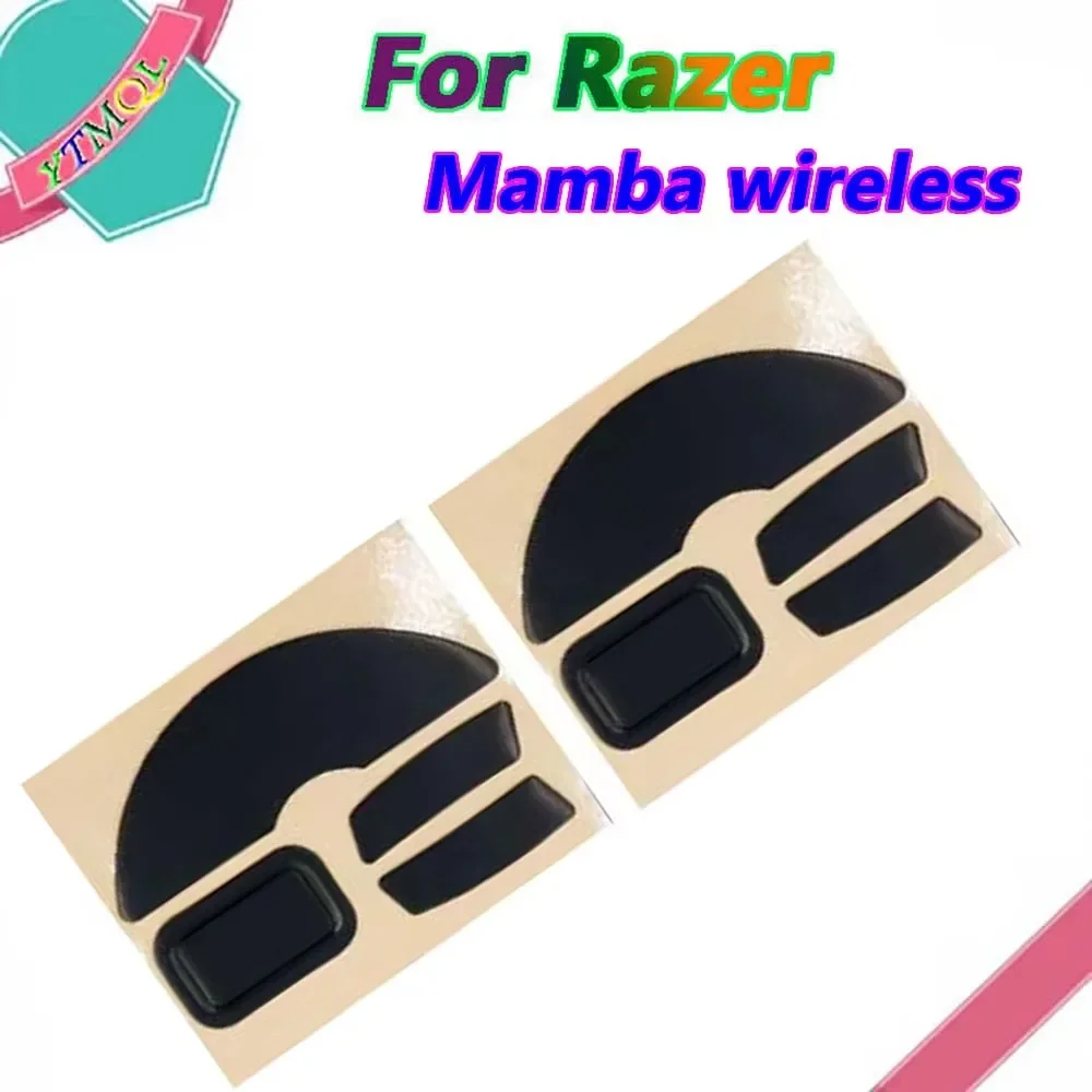 20-100set Mouse Feet Skates Pads For Razer  Mamba wireless Mouse White Black Anti skid sticker replacement connector view 4