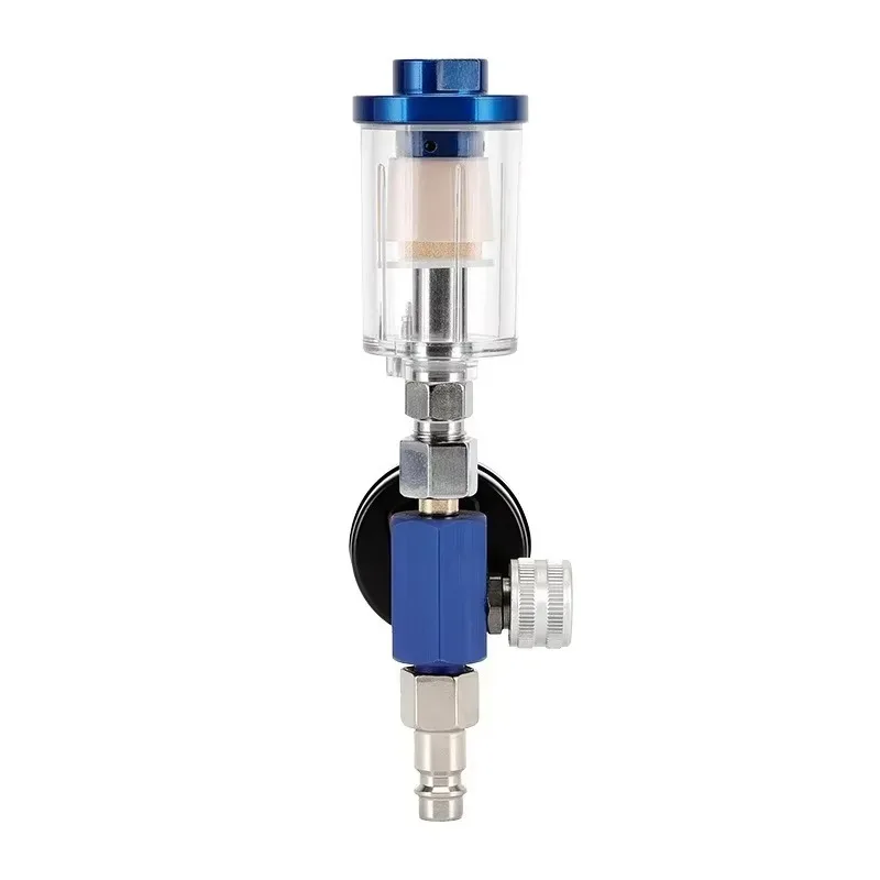 

Air Pressure Regulator Spray Pneumatic Gun Oil Water Trap Filter Separator 1/4"NPT Japanese European Auto Parts Regulator Gauge