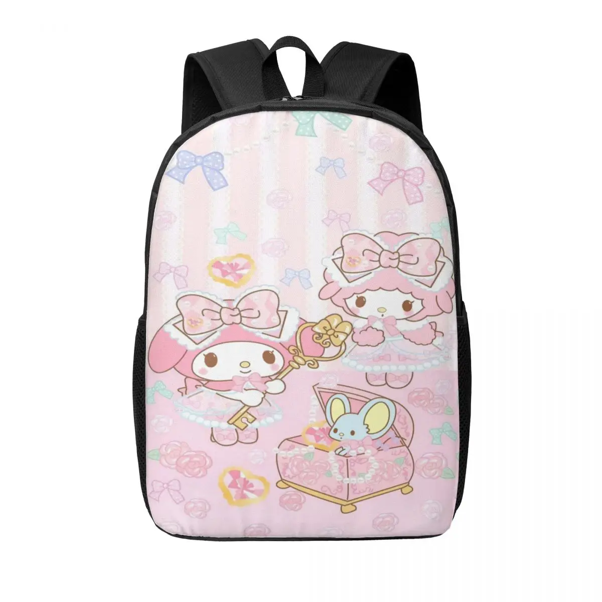 

Custom Melody Cartoon Kawaii Backpack for Women Men Water Resistant College School Bag Printing Bookbag