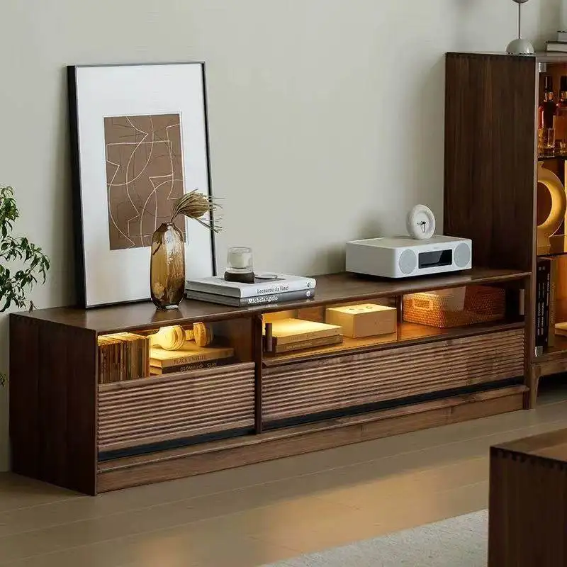 

/No Foot Brown Tv Cabinet Simple Storage Classic 180Cm Modern Tv Stands Living Room Designer Mueble Televisor Furniture Home