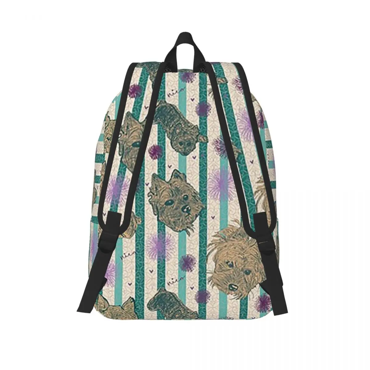 Sac à dos Yorkshire Terrier pour enfants, cartable Anime à carreaux, sac à dos en toile pour garçons et filles, sac à dos pour enfants, sac à dos de randonnée, école primaire alth