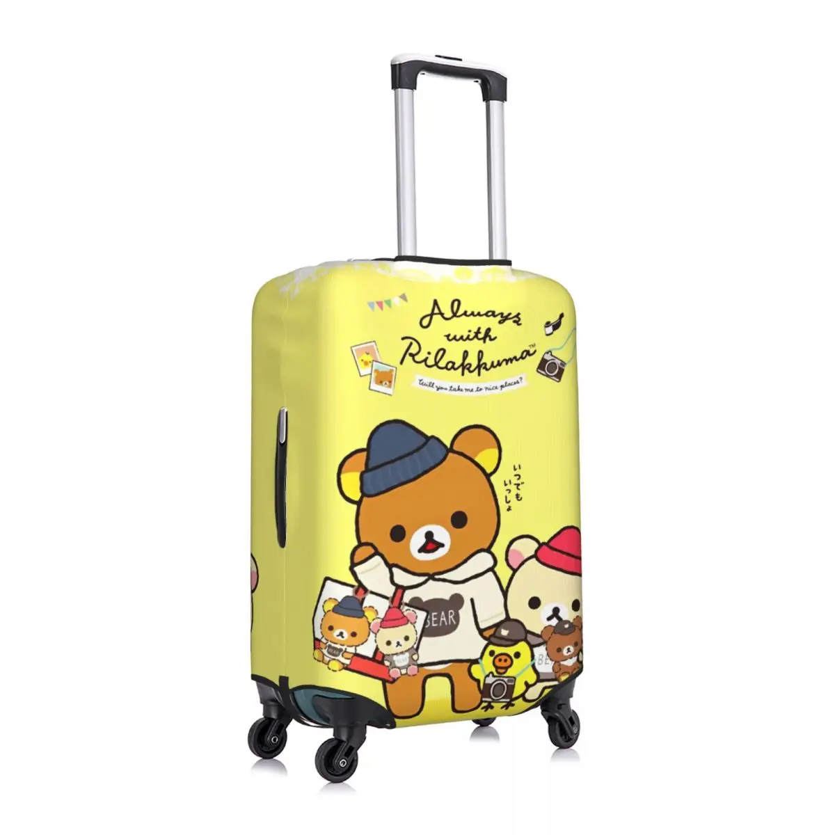 Rilakkuma Cartoon Kofferhülle Flug Praktisches Gepäckzubehör Cruise Trip Protector