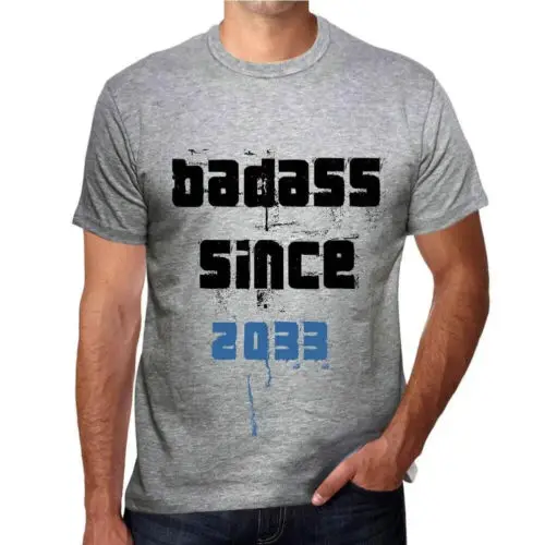 Heren Grafisch T-Shirt Badass Sinds 2033 – Badass Since 2033 – Eco-vriendelijk