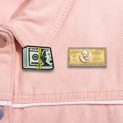 Creative Dollar Series Of Alloy Brooches Jewelry Personalized Exquisite Versatile Simple Paragraph Badge Fixed Buckle Pin