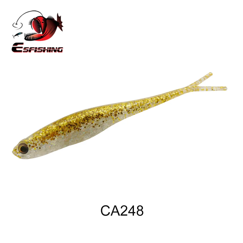 ESFISHING Weiche Angelköder Real Shad 130mm Pesca Köder Minnow Jigging Köder Isca Künstlicher Köder zum Angeln auf Hecht und Forelle