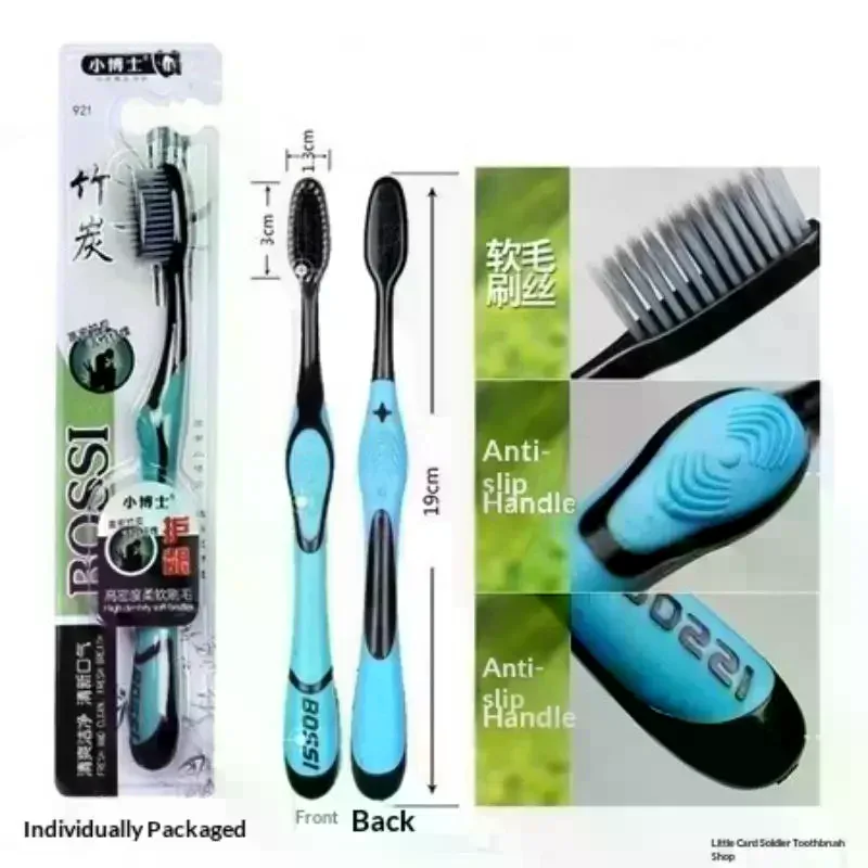 /ACR/3/5/10 PCS Manual Toothbrushes Ultra Soft Charcoal Bristles Non Slip Handle For Adult Daily Home Oral Care