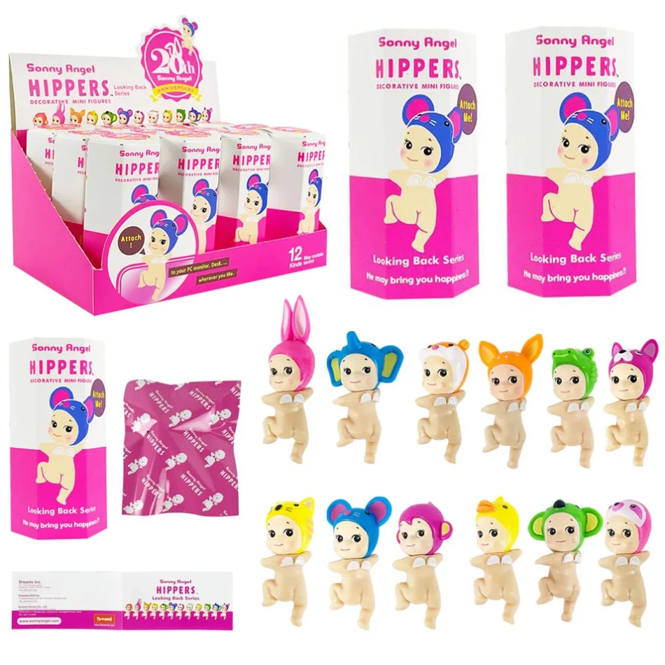 Sonny Angel Blind Box 20th Anniversary hippers looking back Anime Figures Ornaments Dolls Fans Children Gifts Random 1-12pcs