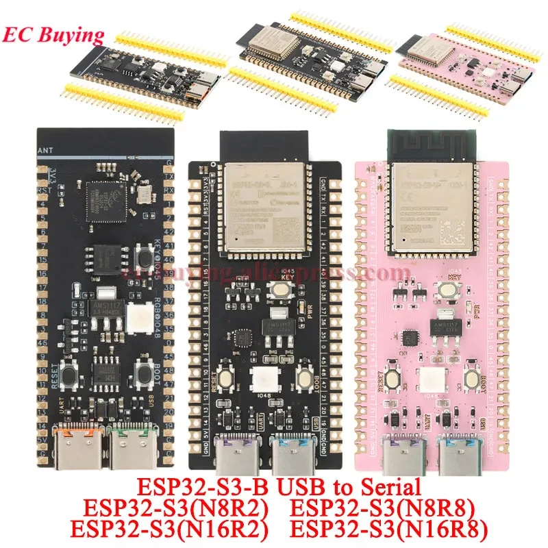 ESP32-S3 N8R2 N8R8 N16R2 N16R8 Core Development Board WiFi Ble 5.0 Module ESP32-S3-ROOM-1 USB Support C for Arduino Micropython