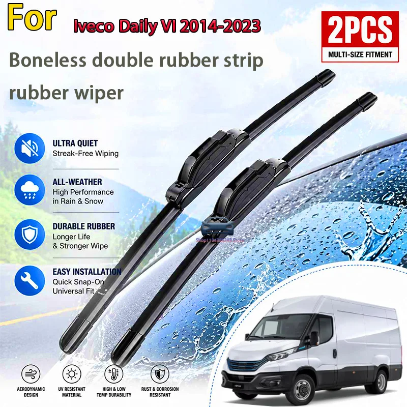 Front Wiper Blades For Iveco Daily VI 2014-2023 Windshield Windscreen Clean Window Car Rain Brushes 26+26 Modification Parts