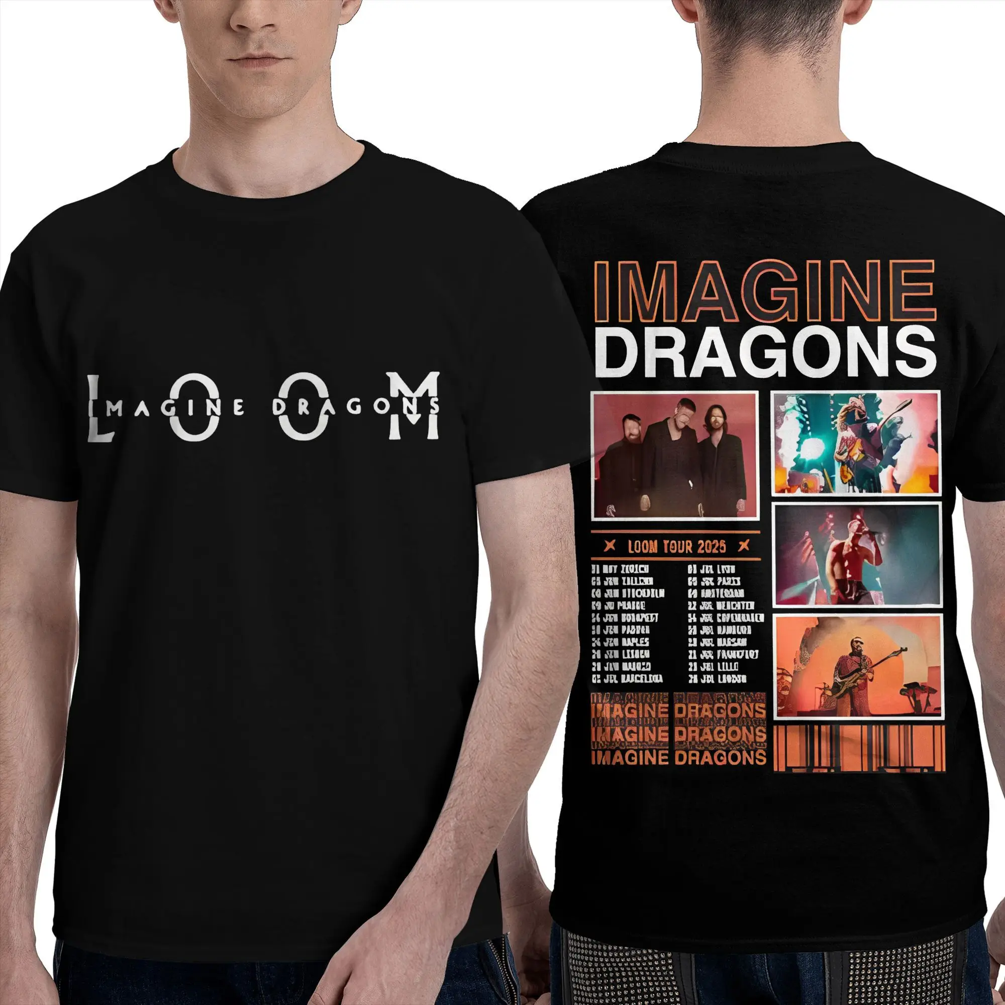 

Imagine dragons T-Shirt Rock Band Music Harajuku T-Shirts Short-Sleeve Vintage Tshirt Summer Cotton Breathable Oversized Top Tee
