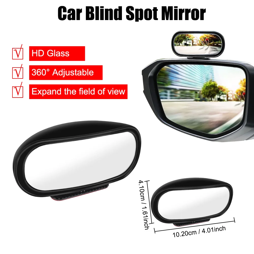 Reverse Blind Spot Car Accessories 360° Adjustable Auxiliary Rear View Mirror Universal Wide Angle Side Rear Mirrors Car Mirror