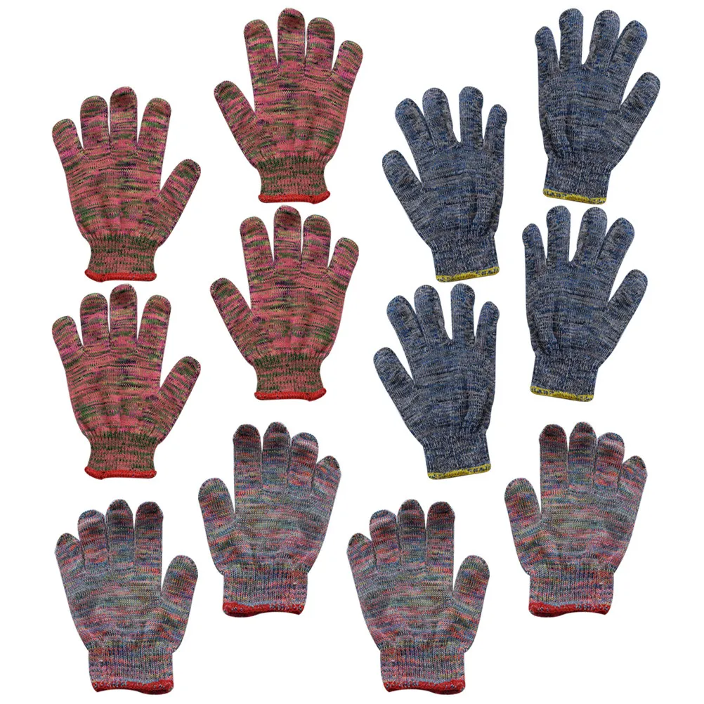 

12Pairs Heavy Duty Gardening Gloves Non-Slip Puncture-Resistant Work Gloves for Gardeners Landscapers Fishers DIY Enthusiasts