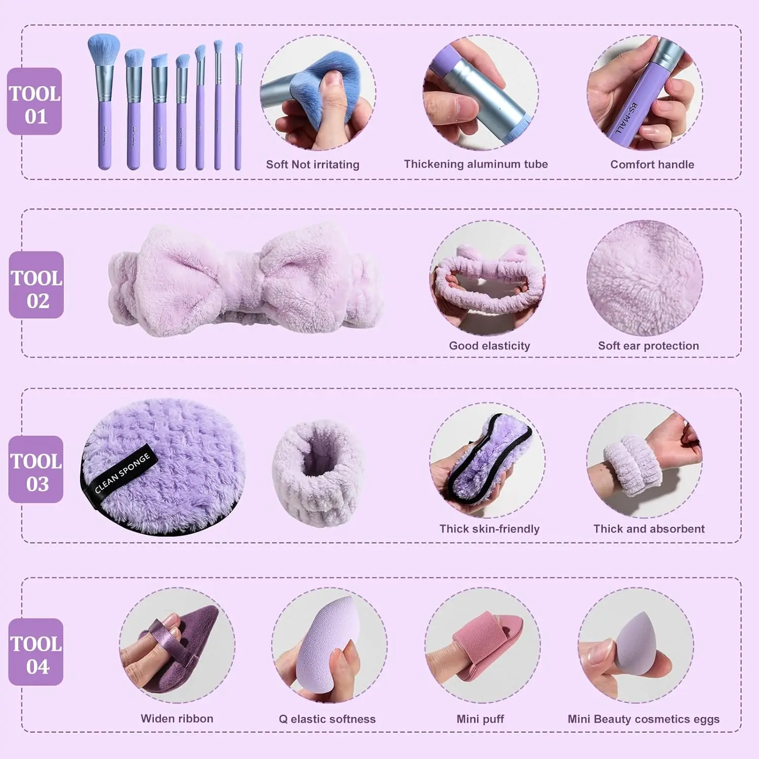 ชุดแปรงแต่งหน้า 26 ชิ้น – ชุดแปรงแต่งหน้าและทำความสะอาดผิวหน้าระดับพรีเมียมพร้อมรองพื้น คอนซีลเลอร์ บลัชออน แปรงอายแชโดว์พลัส