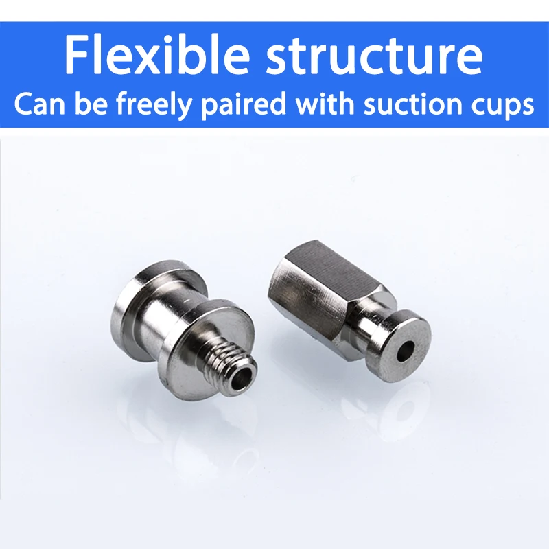 Mechanical arm vacuum suction cup hardware adapter M5 compatible with industrial pneumatic joint suction cup