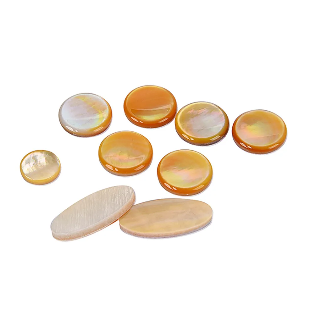 

9Pcs Saxophone Parts Replacement Kit Yellow Shell Buttons for Alto Tenor Soprano Professional Repair Accessories