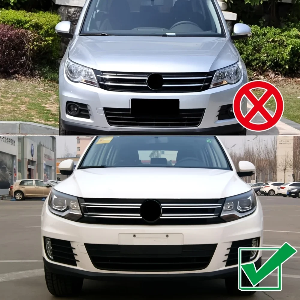 Auto-Frontscheinwerfer-Augenbrauen für Volkswagen Tiguan MK1 2011-2016, Augenlidabdeckung, Zierleisten, Karosserie-Kits, Autozubehör – Detail 5