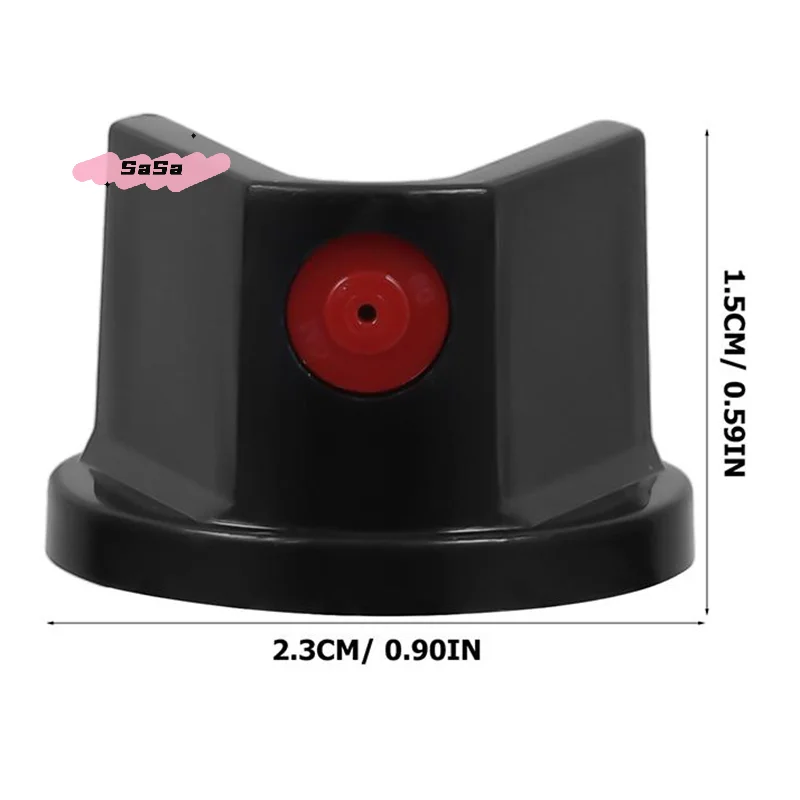 그래피티 스트리트 아트 에어로졸 병 교체용 플라스틱 화이트 노즐 도트 패트 스프레이 페인트 캡 10개