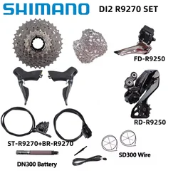 Shimano Dura ace Di2 R9270 2x12S Groupset R9250 Front/Rear Derailleur 11-30T 11-34T Cassette R9200 Road Bicycle Di2 Part Set