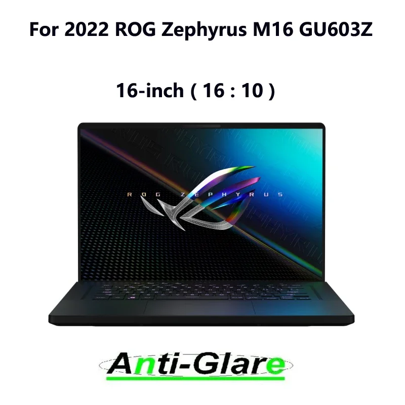 2PCS Anti-Glare / Anti Blue Light Whole Screen Protector for ASUS 2022 ROG Zephyrus M16 GU603Z GU603ZX GU603ZW GU603ZM 16