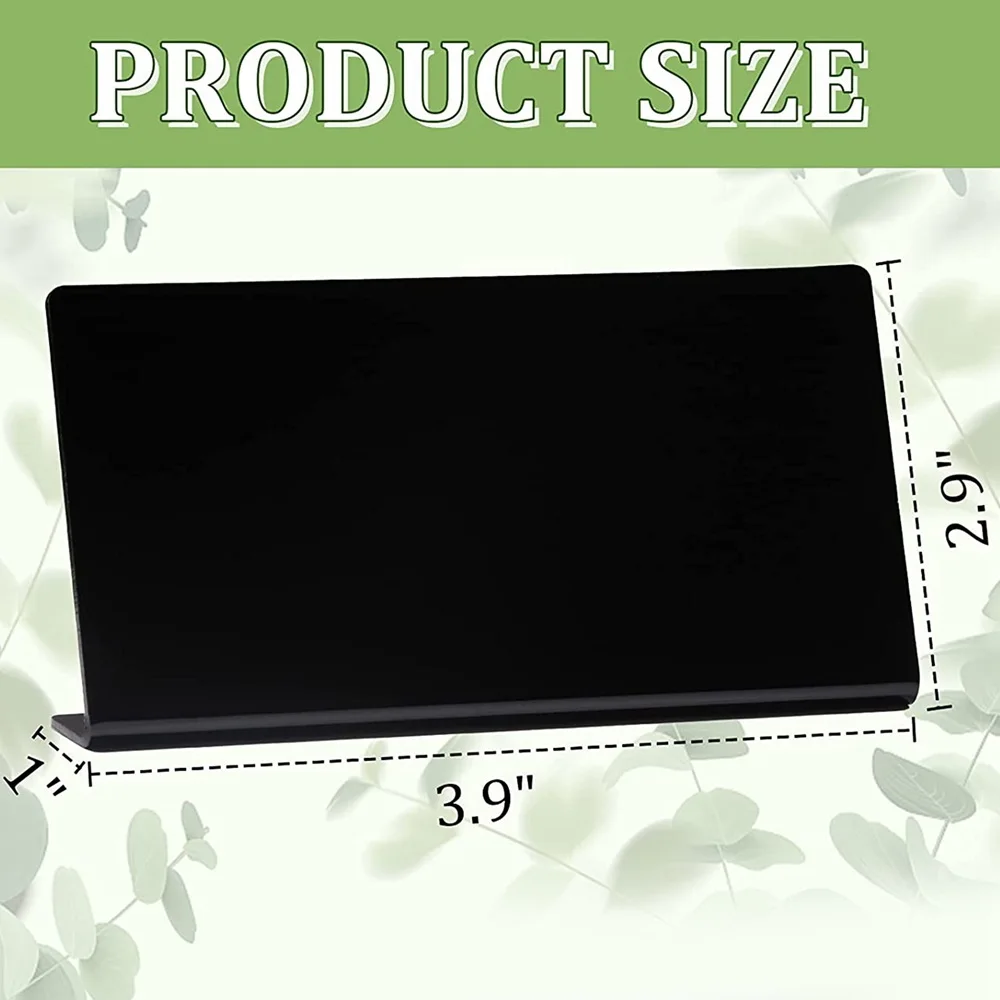 15 Pcs Acrylic Mini Chalkboard Sign for Food 4 x 3 Inch Small Chalkboard Sign Tabletop Chalkboard Signs Blackboard B