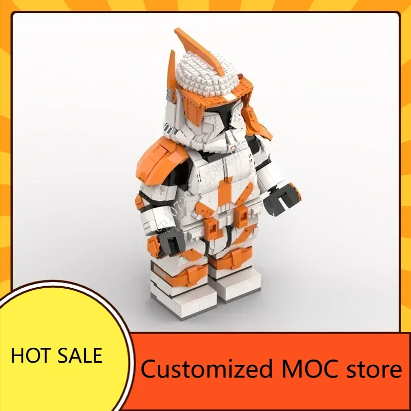 MOC 우주 전투 지휘관 코디 1단계 메가 피규어 건축 퍼즐 생일 장난감 어린이 크리스마스 선물