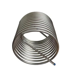 Tuyau de tube de refroidissement en acier inoxydable, spirale soudée, exdésinfection thermique, 304, 316