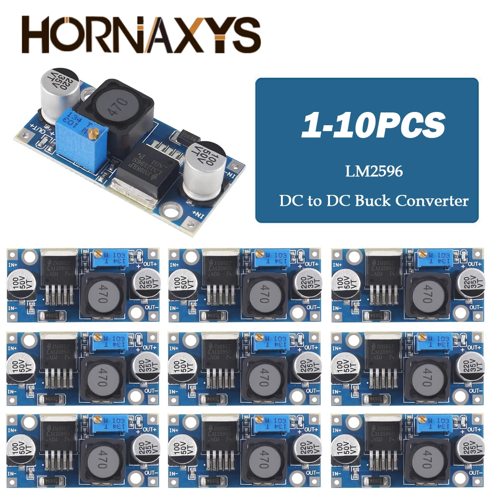 1/5/10pcs LM2596 DC to DC Buck Converter 3.0-40V to 1.5-35V Power Supply Step Down Module