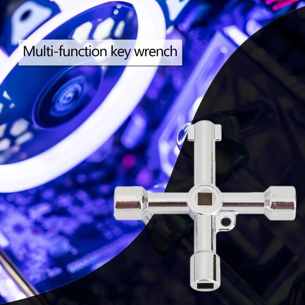 

Многофункциональный универсальный ключ для электрических шкафов, треугольный и квадратный, компактный и портативный, удобный для переноски