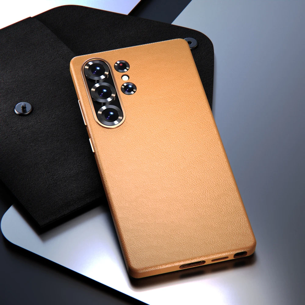 Original Luxury Sheepskin Leather Case for Samsung Galaxy S25 Ultra Plus Phone Case Protective Back Cover for S25Ultra S25 +