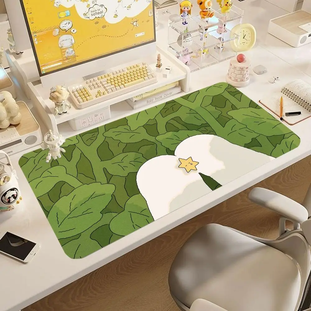 Chubby orange cat windowsill sunlight illustration mousepad large size office desktop anti slip table mat games pad