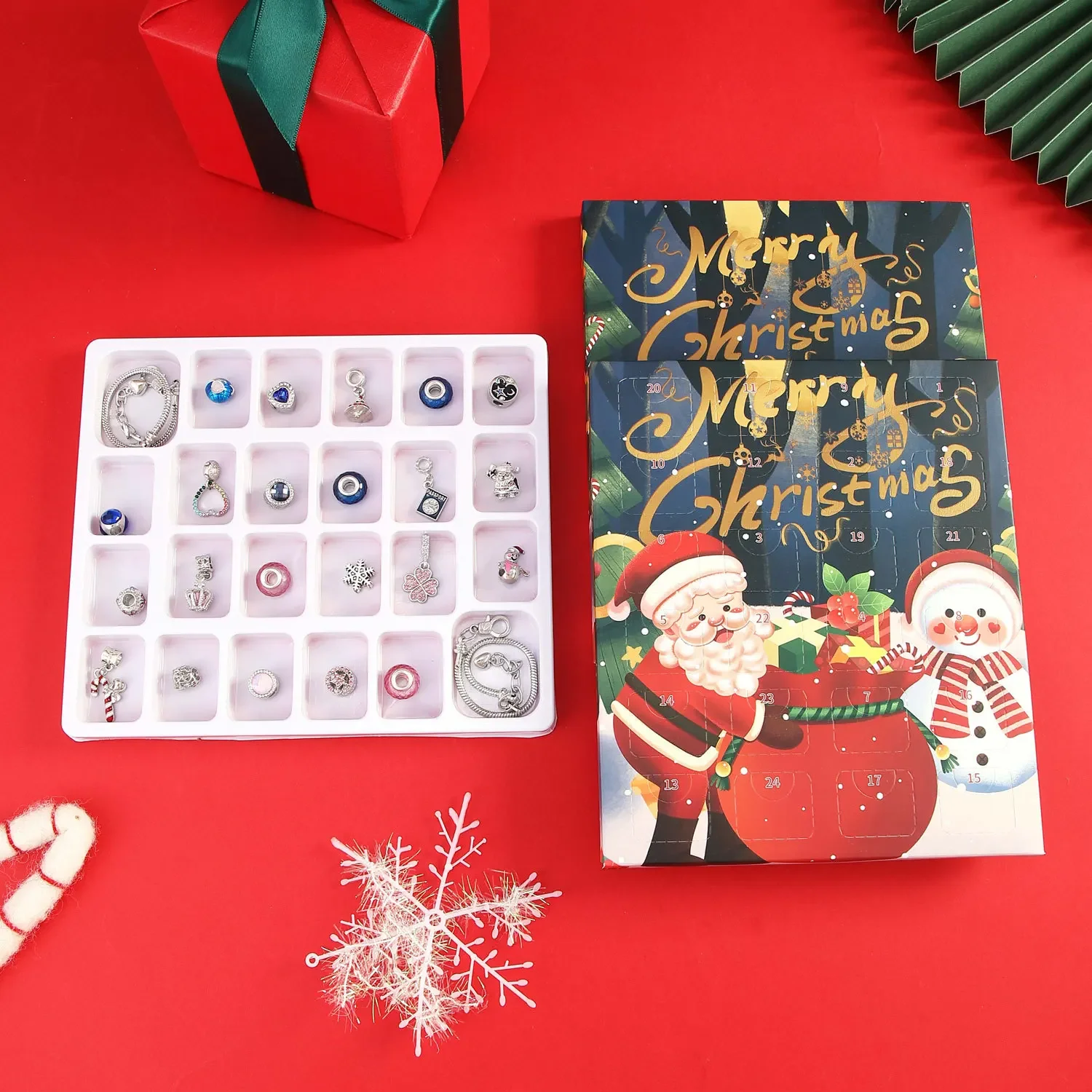 

Advent Calendar 2025 Christmas Countdown Advent Calendar DIY Jewelry Making Kit Christmas Gifts For Girls Kids Teens Party Favor