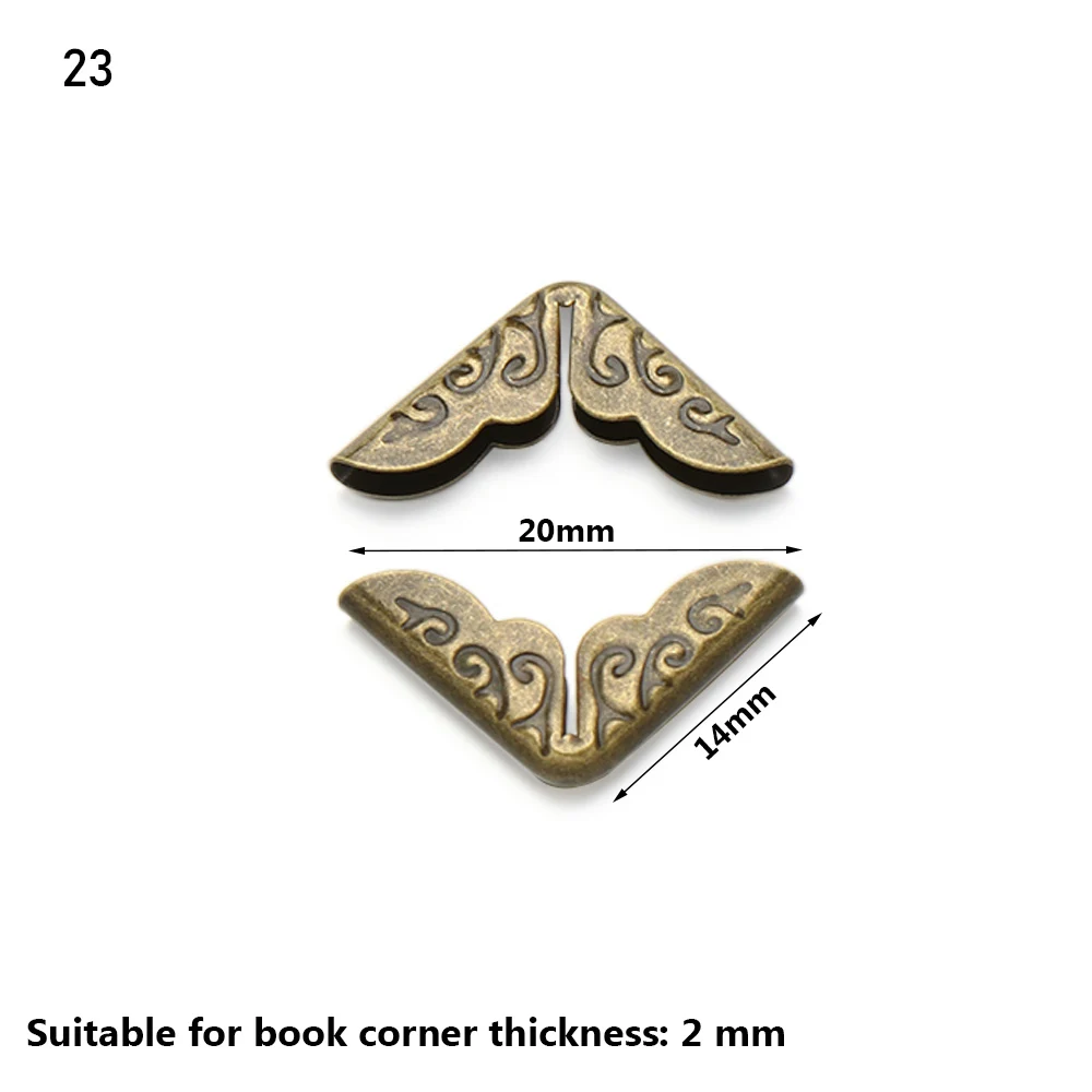 4 قطعة غلاف الكتاب الحرفي القوائم كتاب ركن حامي زوايا معدنية سجل القصاصات اكسسوارات ألبومات الصور