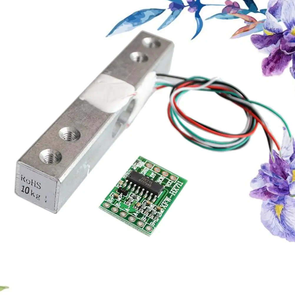Small 10 Kg Weighing Pressure Sensor Module High Precision Ad Module Compatible for Electrical Bridge Sensor Sampling Front-End