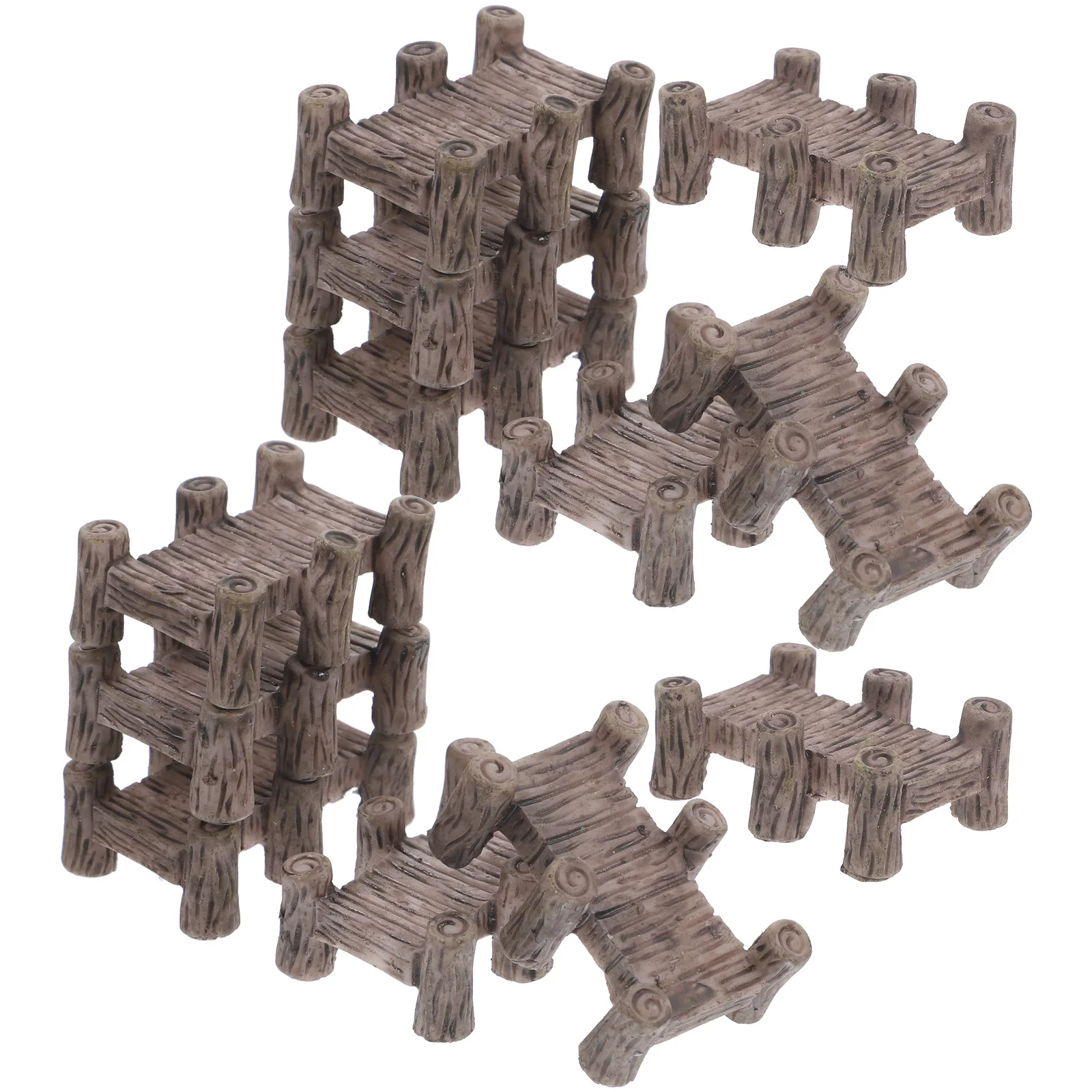 12Pcs Mini Resin Bridge Decoration for Mini Garden Micro Scene DIY Layout Outdoor Indoor Decorative Landscape Accessory