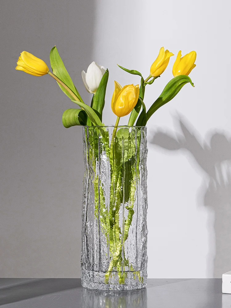 

Ins ветровая сетка, красный стол, замороженный столб, ваза для замороженного ледника, стеклянная прозрачная цветочная композиция, цветы розы, стол для гостиной