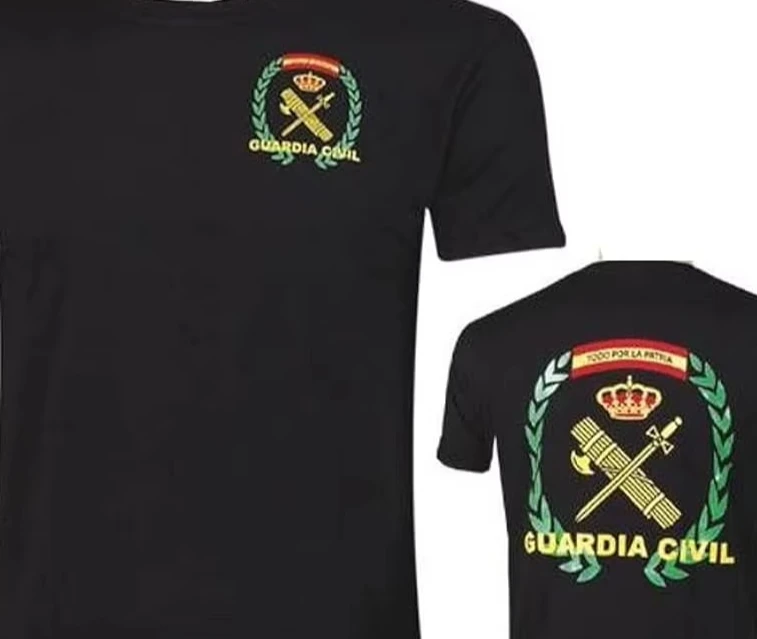 

Мужская футболка Guardia Civil «Todo Por La Patria» с коротким рукавом, повседневные рубашки из 100% хлопка